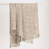 TC Porter Natural/Ivory 50x70 Throw by Classic Home at Eve Furniture