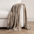 TC Porter Natural/Ivory 50x70 Throw by Classic Home at Eve Furniture