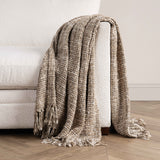 TC Porter Natural/Ivory 50x70 Throw by Classic Home at Eve Furniture
