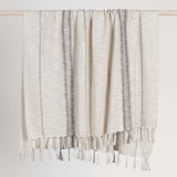 TC Ria Ivory/Gray Throw 50X70 by Classic Home at Eve Furniture