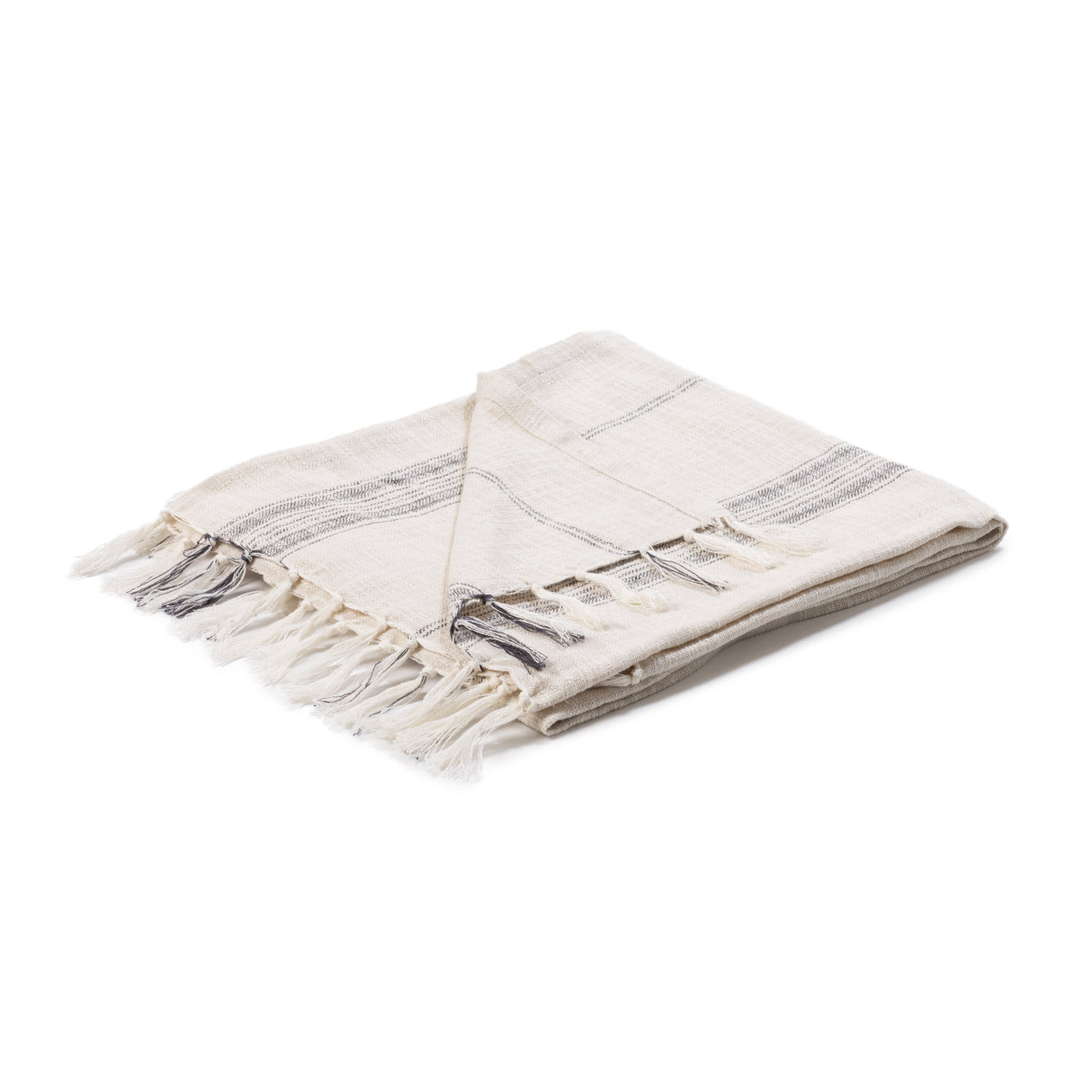 TC Ria Ivory/Gray Throw 50X70 by Classic Home at Eve Furniture