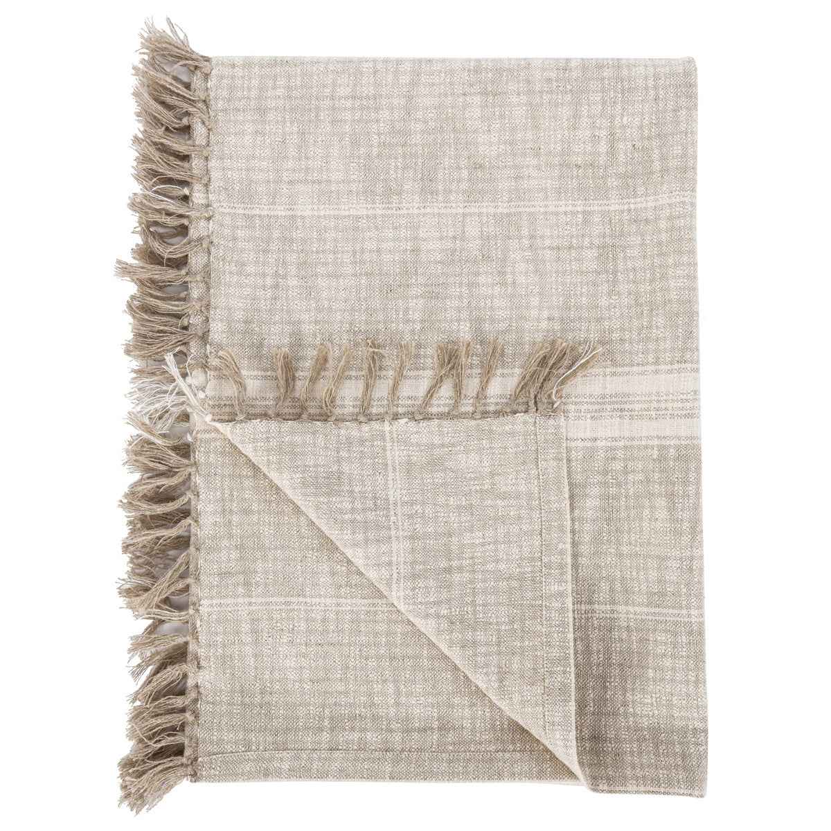 TC Ria Natural/Ivory Throw 50x70 by Classic Home at Eve Furniture