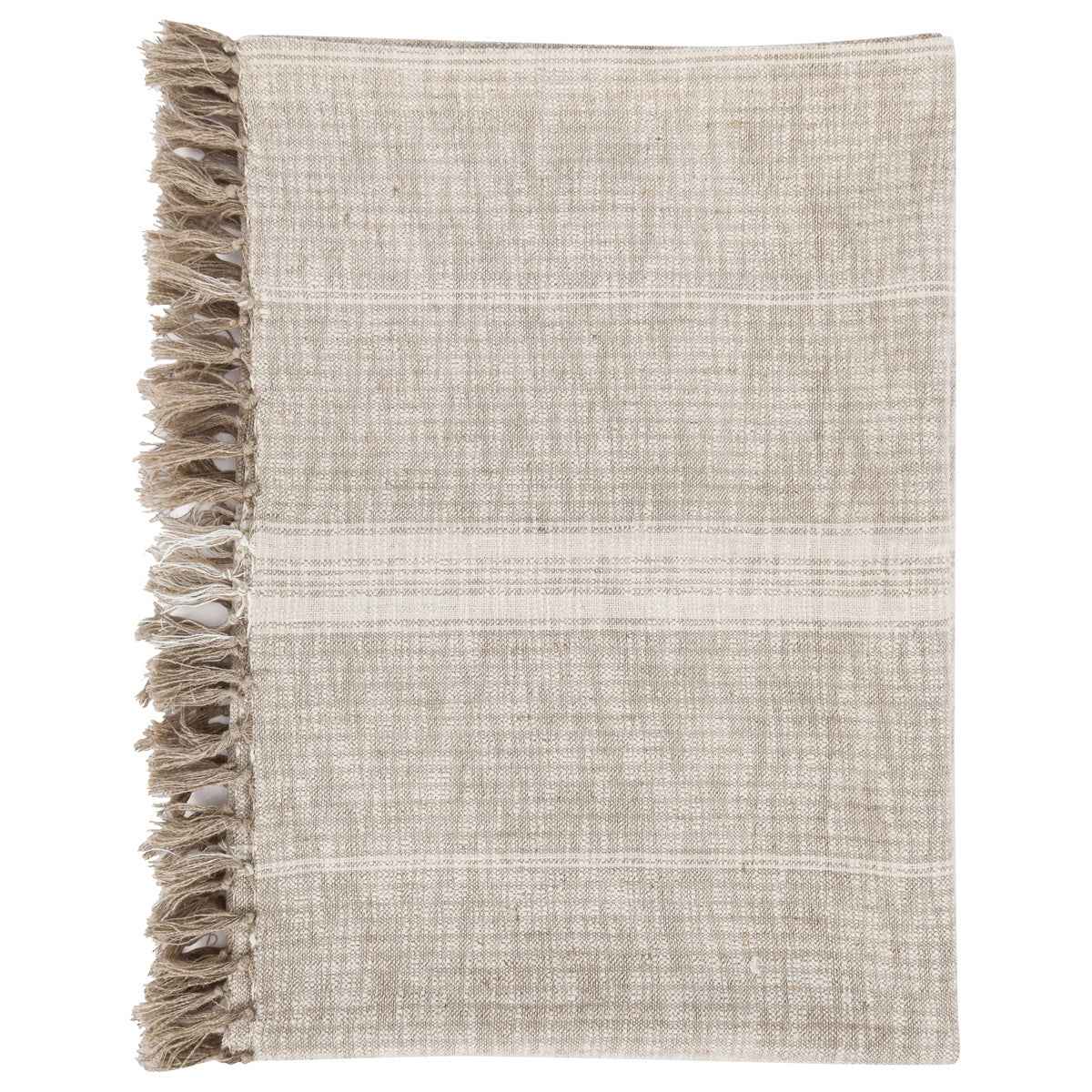 TC Ria Natural/Ivory Throw 50x70 by Classic Home at Eve Furniture