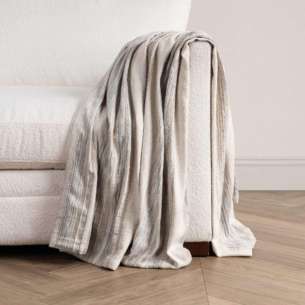 TC Rockport Ivory Multi Throw 50x70 by Classic Home at Eve Furniture