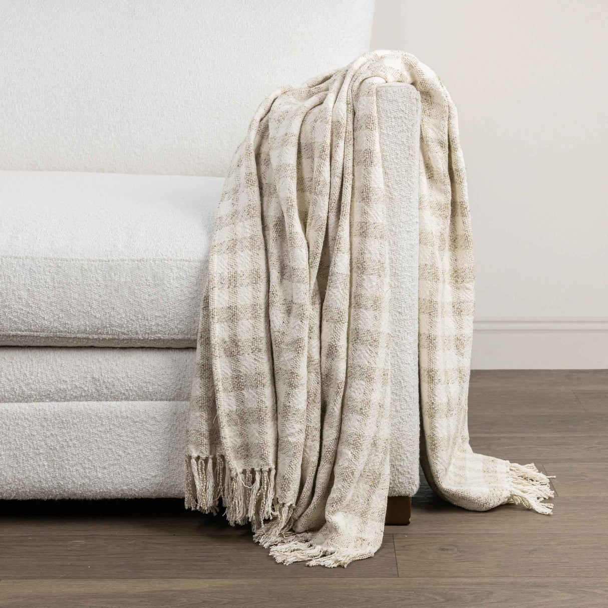 TC Sari Natural/Ivory Throw 50x70 by Classic Home at Eve Furniture