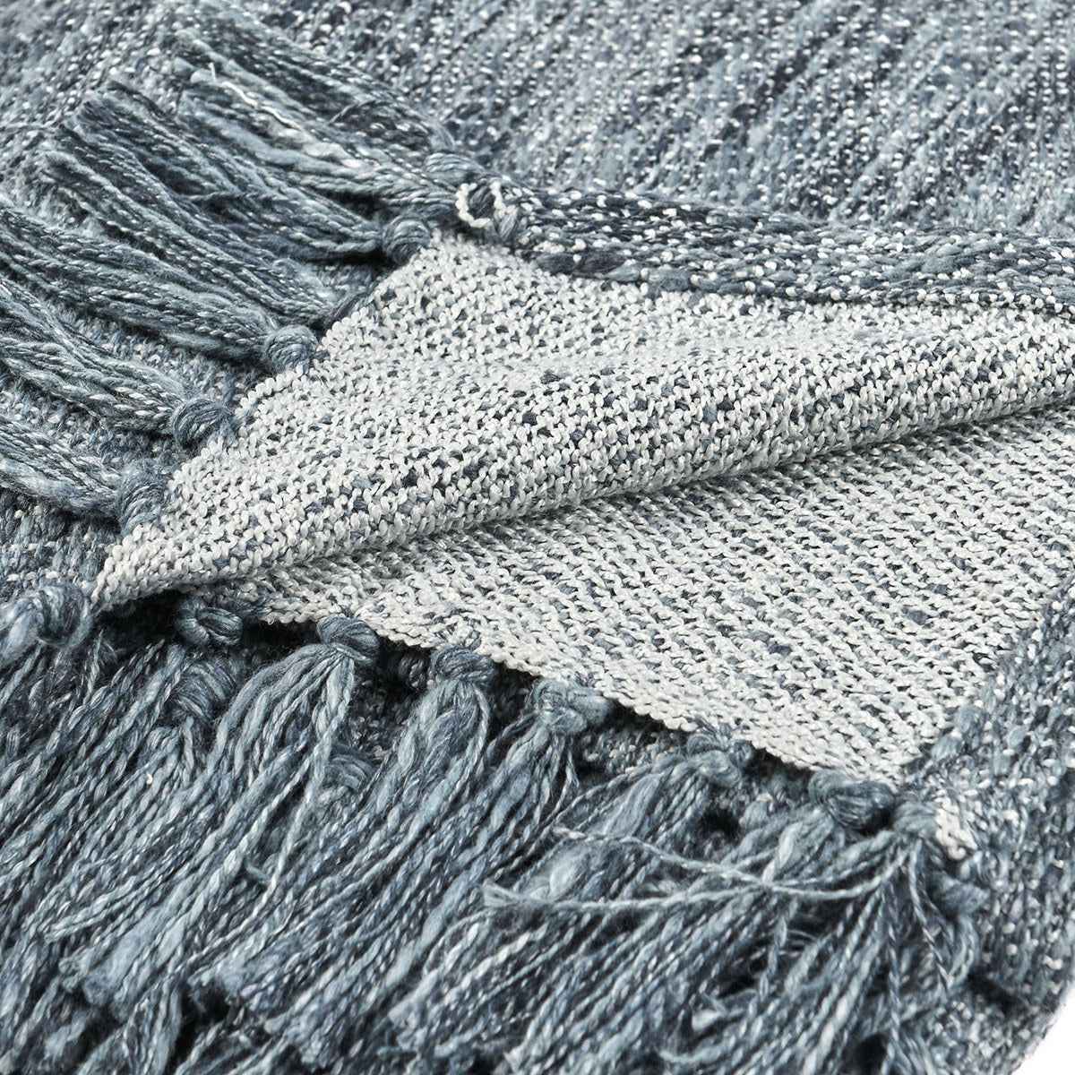 TC Sharma Denim Blue Throw 50x70 by Classic Home at Eve Furniture