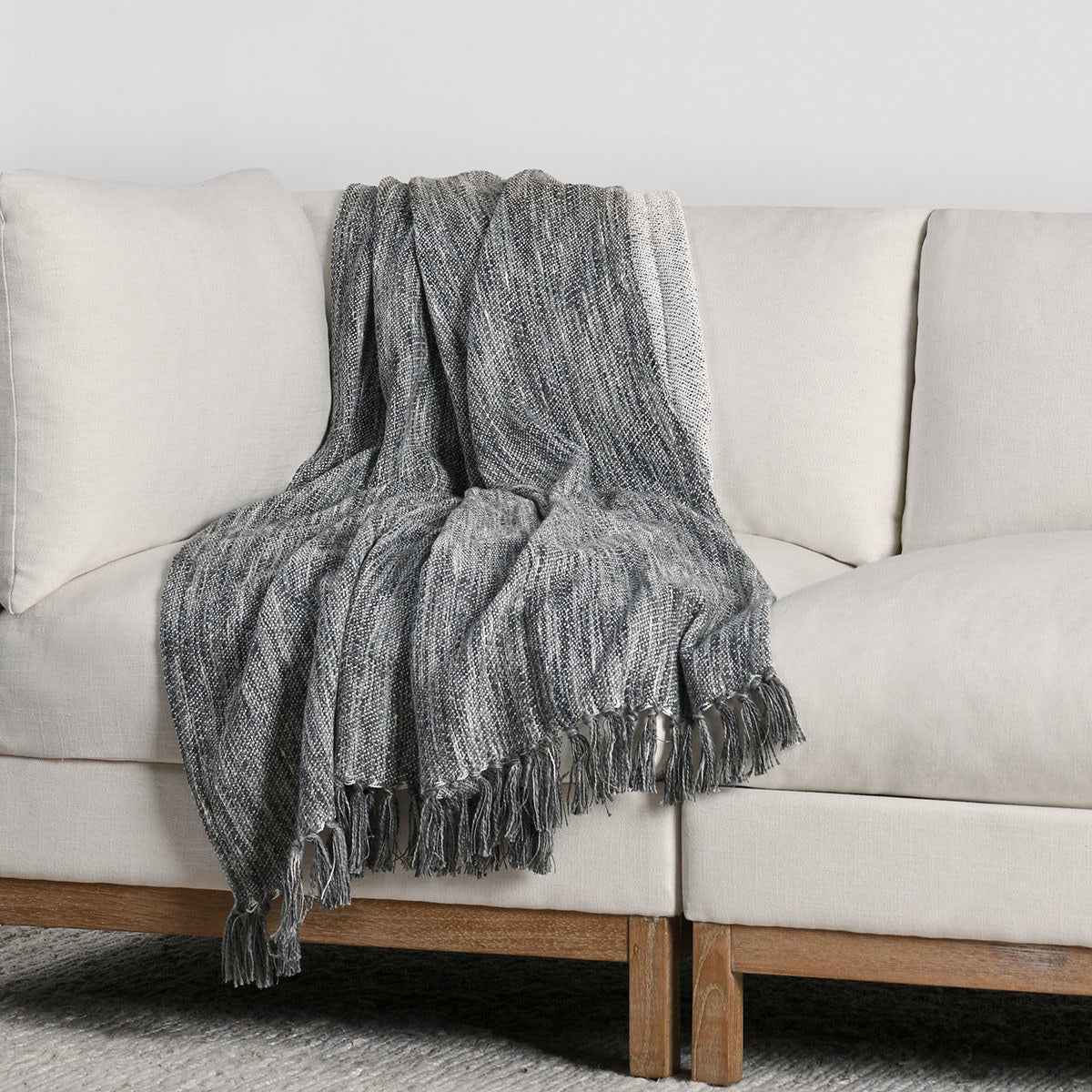 TC Sharma Gray Throw 50x70 by Classic Home at Eve Furniture