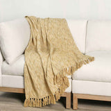 TC Sharma Yellow Throw 50x70 by Classic Home at Eve Furniture