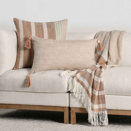 TC Sherry Hazel/Natural Throw 50x70 by Classic Home at Eve Furniture