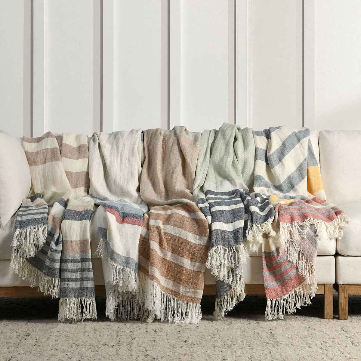 TC Sherry Hazel/Natural Throw 50x70 by Classic Home at Eve Furniture