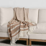 TC Sherry Hazel/Natural Throw 50x70 by Classic Home at Eve Furniture