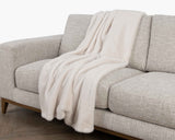 TC Taiga Ivory Faux Fur Throw 50x70 by Classic Home at Eve Furniture
