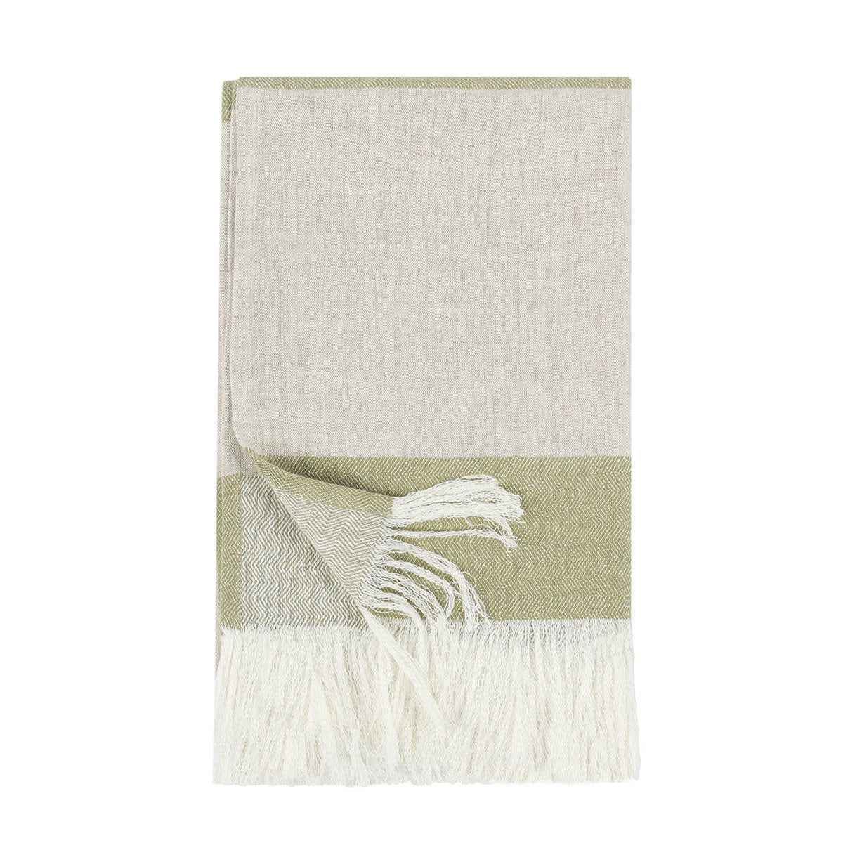 TC Talara Green Throw 50x70 by Classic Home at Eve Furniture