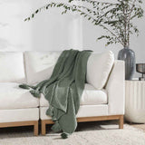 TC Veda Sage 50x70 Throw by Classic Home at Eve Furniture