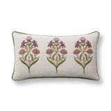 TD Belcourt Floral Olive Green Multi 14x26 Throw Pillow (Set of 2) by Classic Home at Eve Furniture