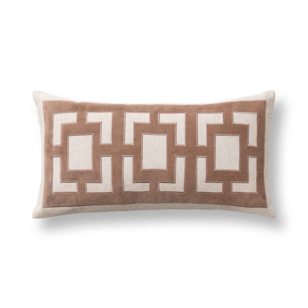TD Corbin Frothed Brown 14x26 Throw Pillow (Set of 2) by Classic Home at Eve Furniture