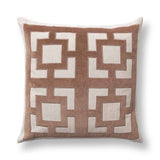 TD Corbin Frothed Brown 22x22 Throw Pillow (Set of 2) by Classic Home at Eve Furniture