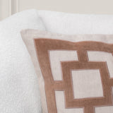TD Corbin Frothed Brown 22x22 Throw Pillow (Set of 2) by Classic Home at Eve Furniture