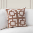 TD Corbin Frothed Brown 22x22 Throw Pillow (Set of 2) by Classic Home at Eve Furniture