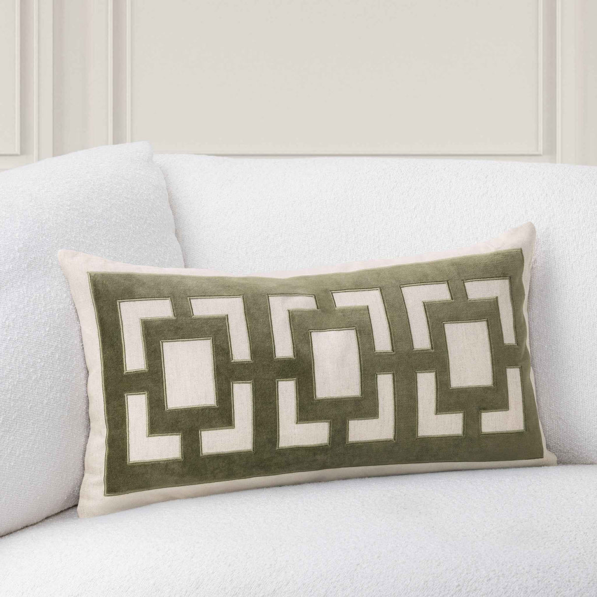 TD Corbin Olive Green 14x26 Throw Pillow (Set of 2) by Classic Home at Eve Furniture