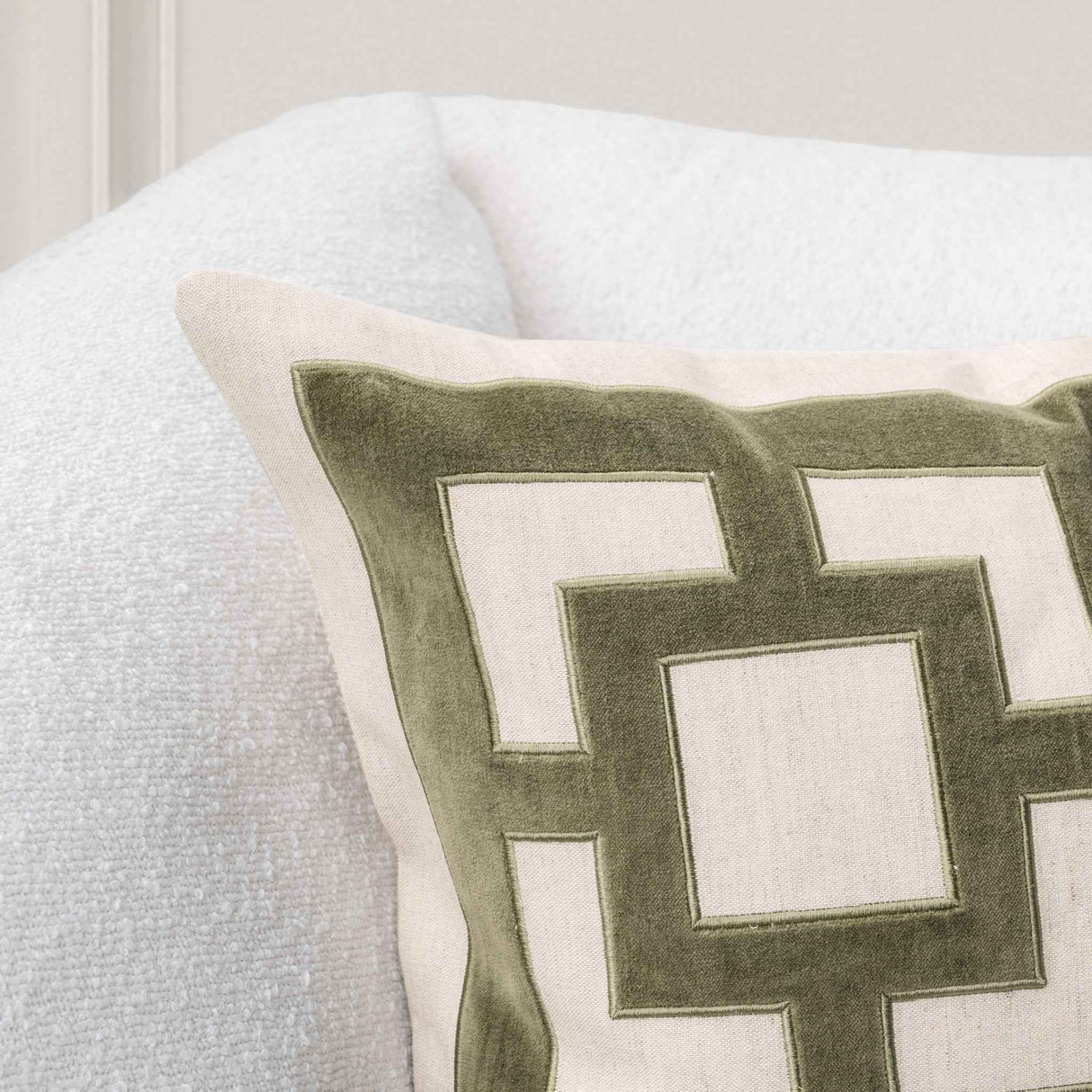 TD Corbin Olive Green 22x22 Throw Pillow (Set of 2) by Classic Home at Eve Furniture
