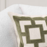 TD Corbin Olive Green 22x22 Throw Pillow (Set of 2) by Classic Home at Eve Furniture