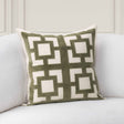 TD Corbin Olive Green 22x22 Throw Pillow (Set of 2) by Classic Home at Eve Furniture