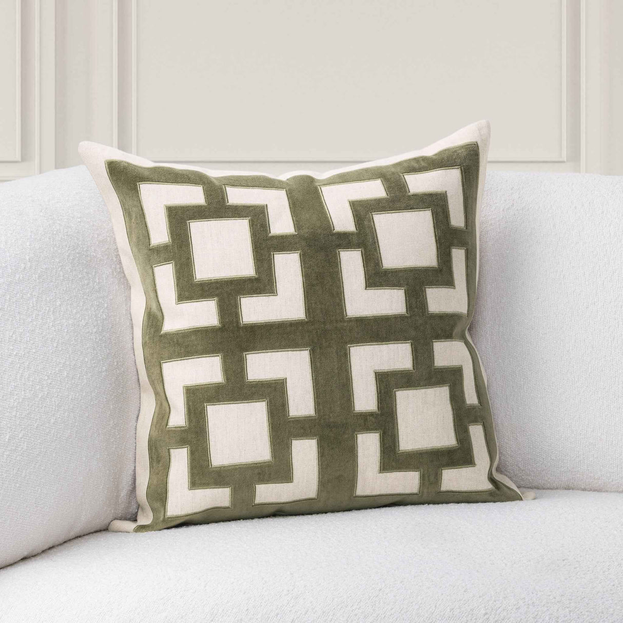 TD Corbin Olive Green 22x22 Throw Pillow (Set of 2) by Classic Home at Eve Furniture