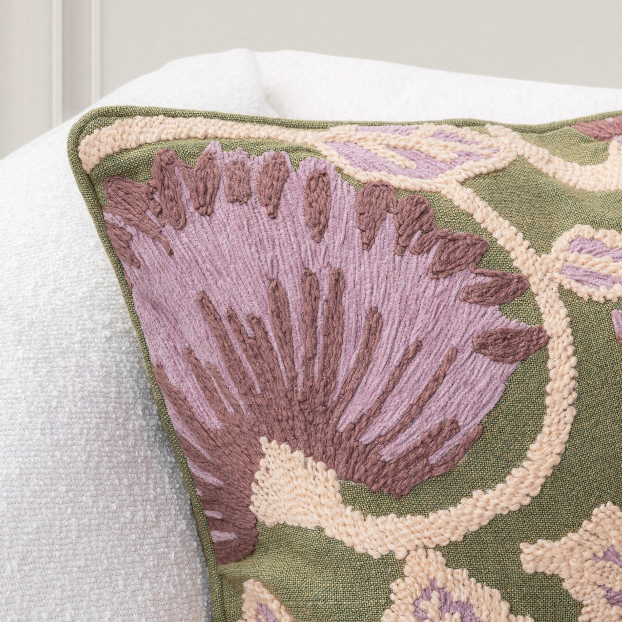 TD Folly Olive Green Multi 22x22 Throw Pillow (Set of 2) by Classic Home at Eve Furniture