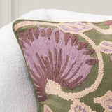 TD Folly Olive Green Multi 22x22 Throw Pillow (Set of 2) by Classic Home at Eve Furniture