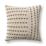 TD Katia Natural/Olive Green 20x20 Throw Pillow (Set of 2) by Classic Home at Eve Furniture