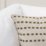 TD Katia Natural/Olive Green 20x20 Throw Pillow (Set of 2) by Classic Home at Eve Furniture