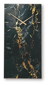 Teague Black/Gold Finish Wall Clock by ASHLEY FURNITURE at Eve Furniture