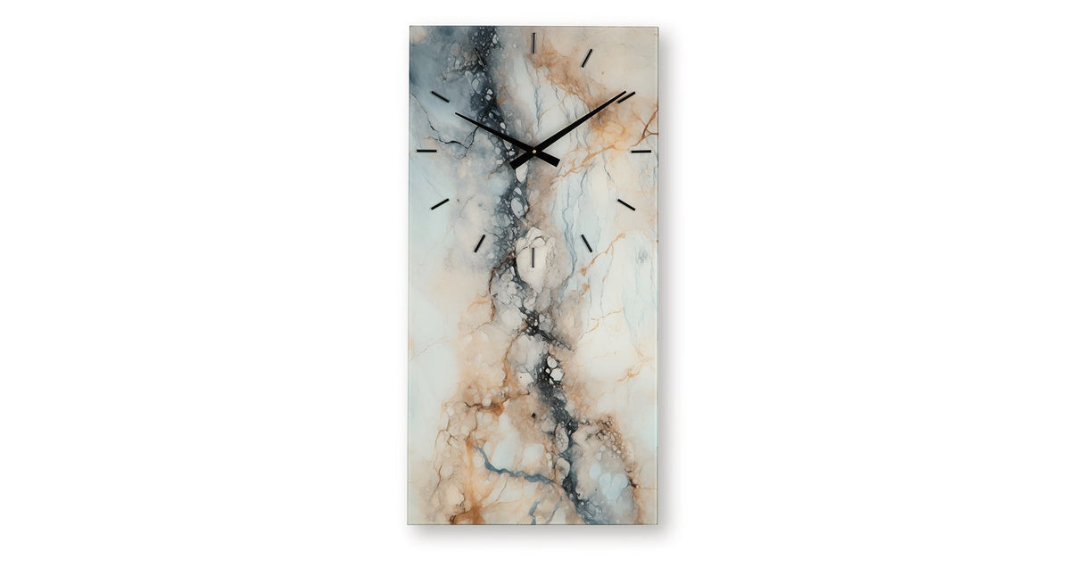 Teague Brown/Gray/Ivory Wall Clock by ASHLEY FURNITURE at Eve Furniture