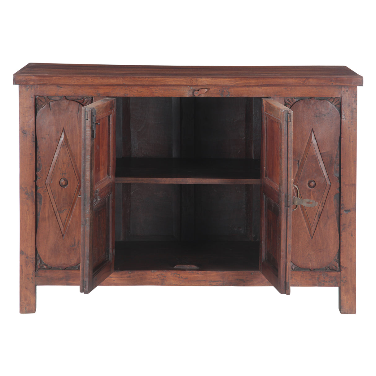 Teak Wood Sideboard with Two Doors by Home Trends & Design at Eve Furniture