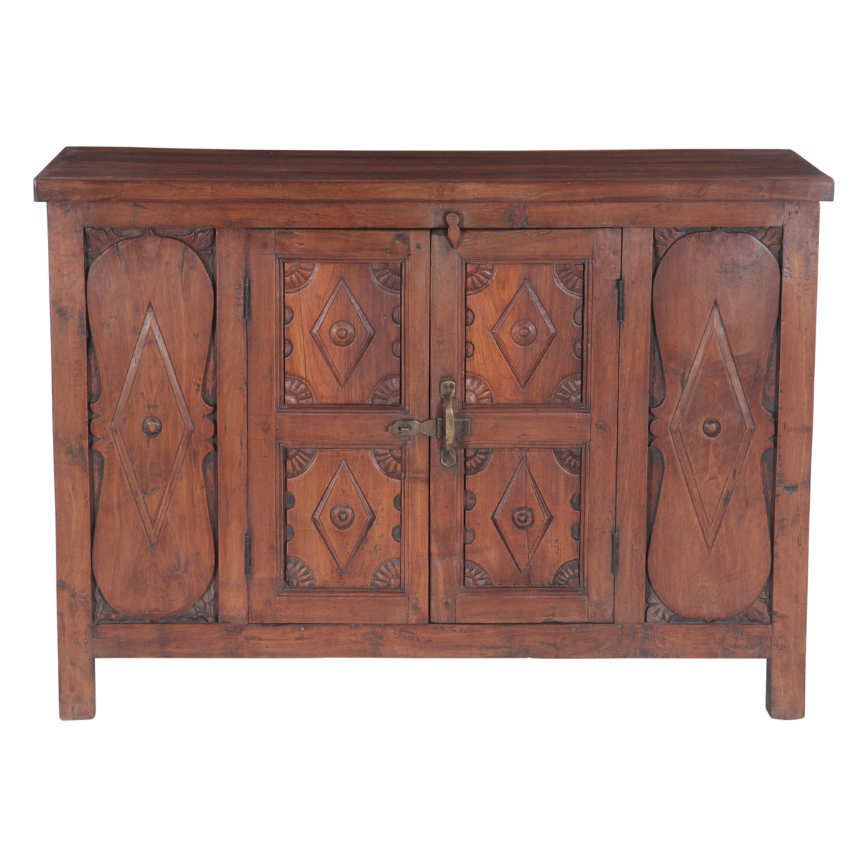 Teak Wood Sideboard with Two Doors by Home Trends & Design at Eve Furniture