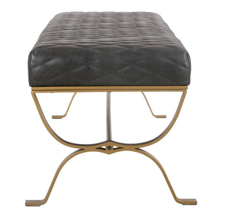 Teatro Bench Antique Black by Moe's Home at Eve Furniture