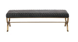 Teatro Bench Antique Black by Moe's Home at Eve Furniture