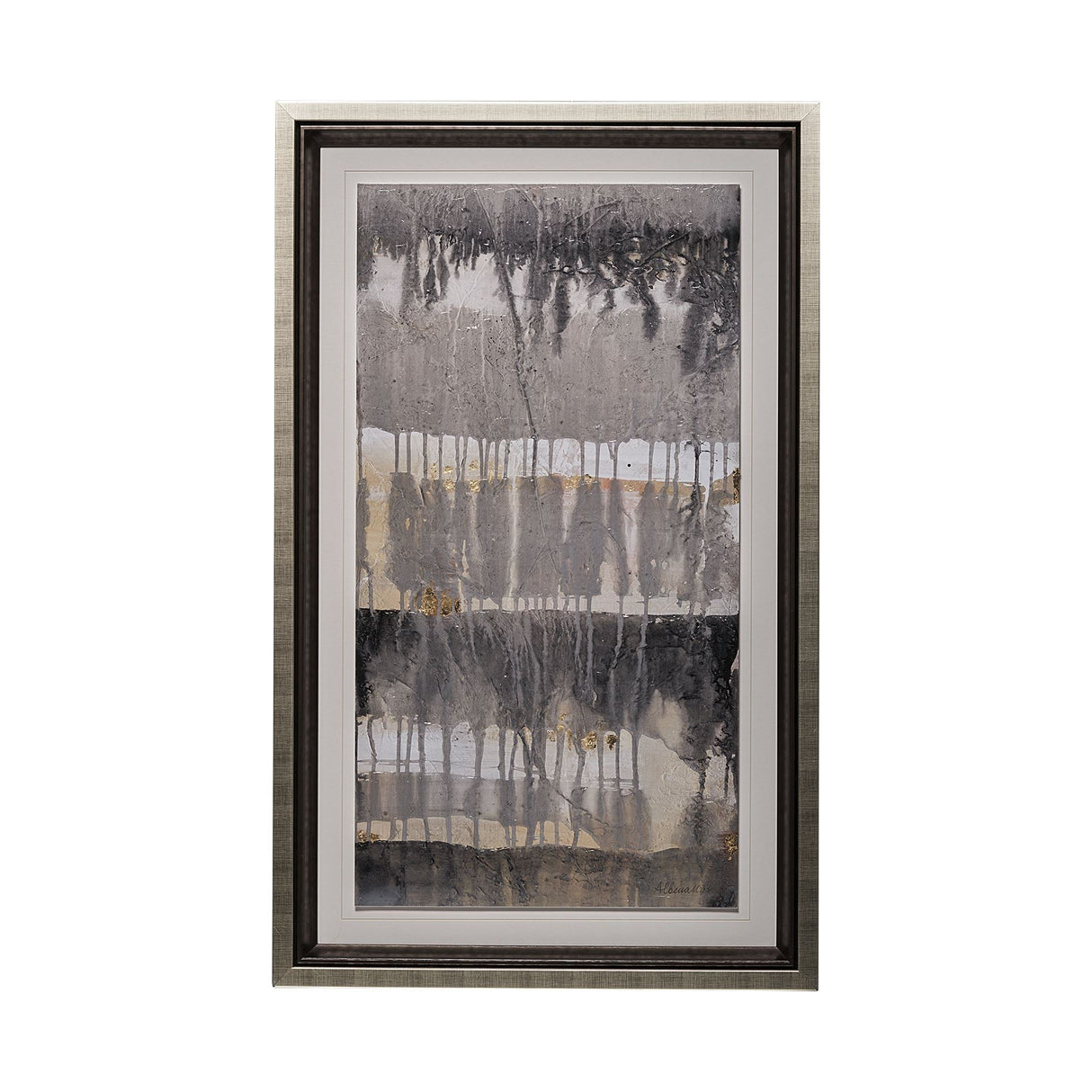 Tectonic I by Albena Hristova a Hand Embellished Textured Framed Art Print Matted under Glass by Mercana at Eve Furniture