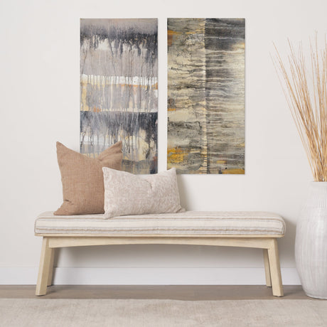 Tectonic II by Albena Hristova a Hand Embellished Textured Canvas by Mercana at Eve Furniture