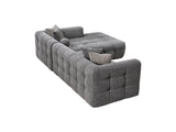 Teddy Sectional Sofa Grey by Furnia at Eve Furniture