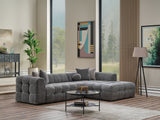 Teddy Sectional Sofa Grey by Furnia at Eve Furniture