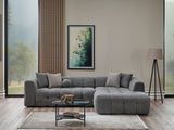 Teddy Sectional Sofa Grey by Furnia at Eve Furniture