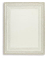 Teelgan Ivory/Tan Large Rug by Ashley at Eve Furniture