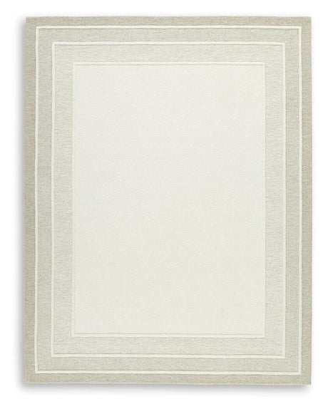 Teelgan Ivory/Tan Large Rug by Ashley at Eve Furniture