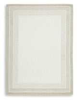 Teelgan Ivory/Tan Medium Rug by Ashley at Eve Furniture