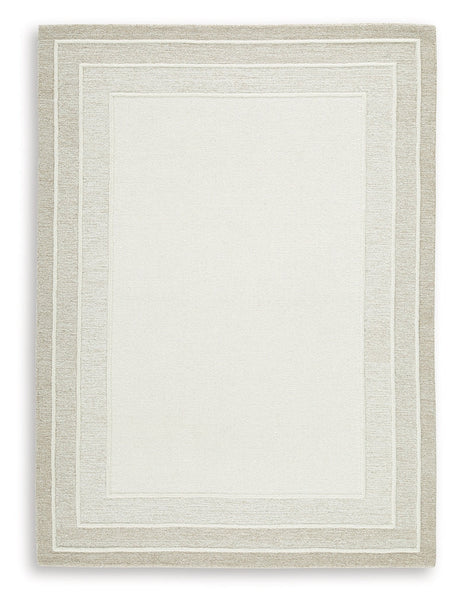Teelgan Ivory/Tan Medium Rug by Ashley at Eve Furniture