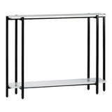 Teeter White/Black Console Table by Crestview at Eve Furniture