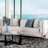 Tegan Beige Stationary Sofa & Loveseat by Furniture of America at Eve Furniture