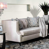 Tegan Beige Stationary Sofa & Loveseat by Furniture of America at Eve Furniture